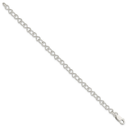 7.5 Inch Sterling Silver Polished Fancy Link Bracelet