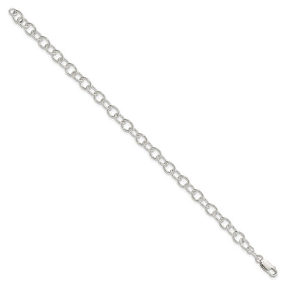 7.5 Inch Sterling Silver Polished Fancy Link Bracelet