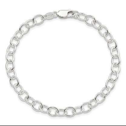 7.5 Inch Sterling Silver Polished Fancy Link Bracelet