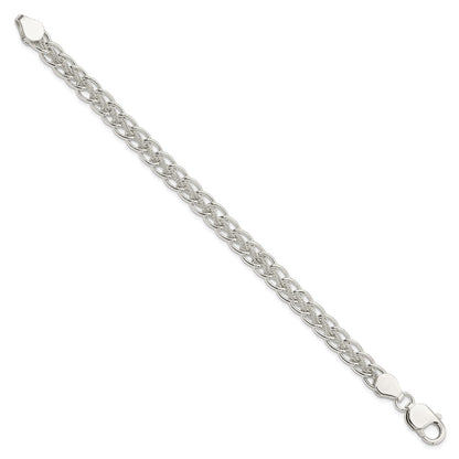 7.5 Inch Sterling Silver Polished And Textured Fancy Bracelet