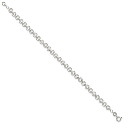 7.25 Inch Sterling Silver 5mm Fancy Bracelet
