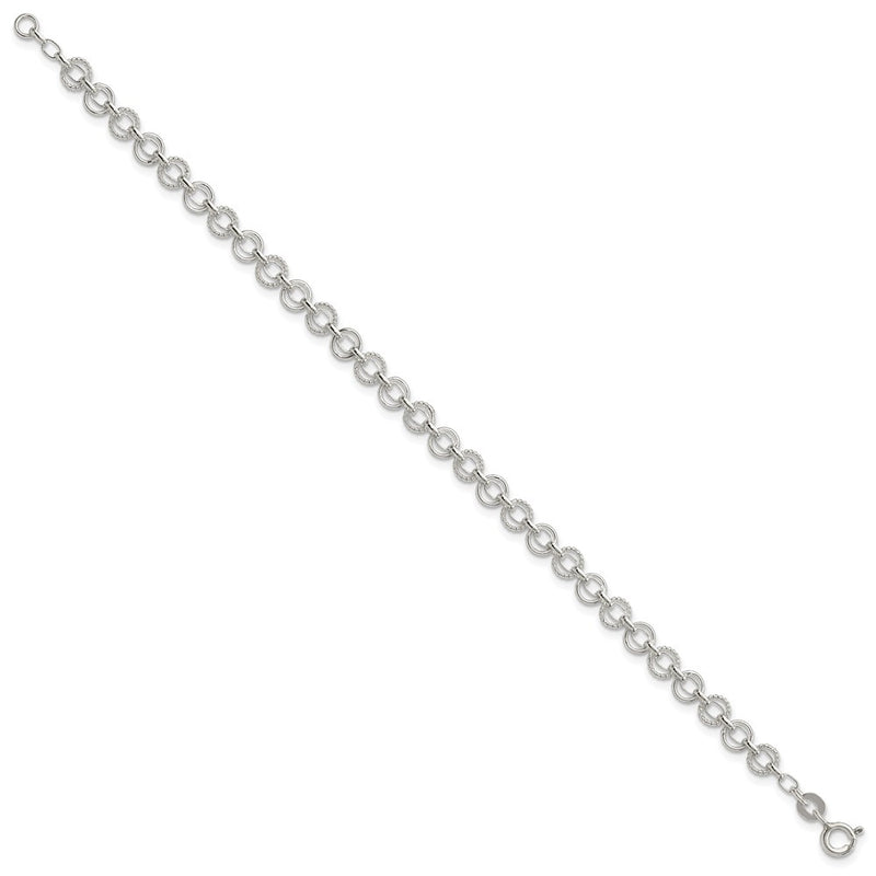 7.25 Inch Sterling Silver 5mm Fancy Bracelet