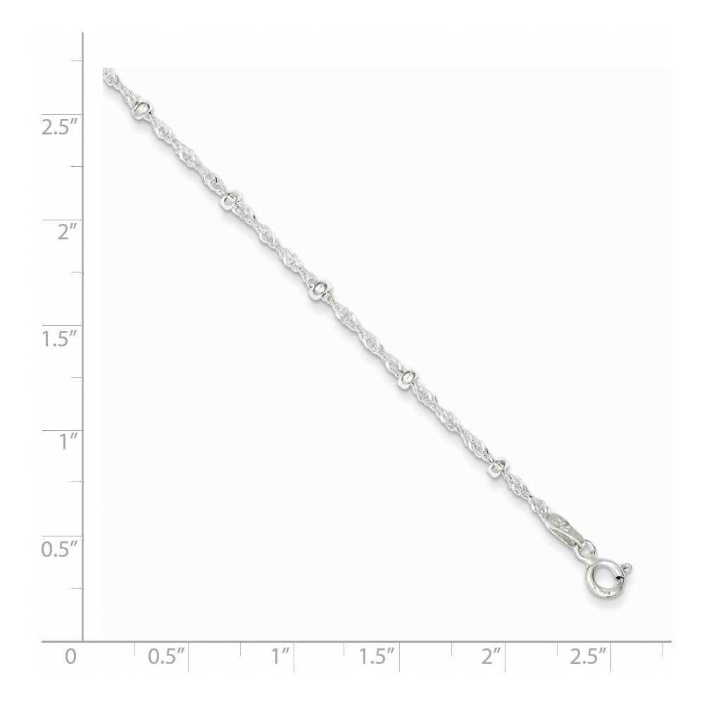 7 Inch Sterling Silver With 1In Ext Fancy Bracelet