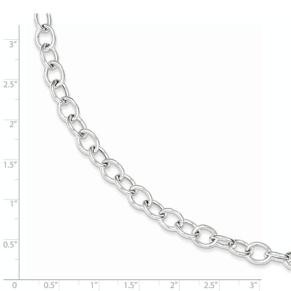 Sterling Silver Cable 6.75mm Necklace