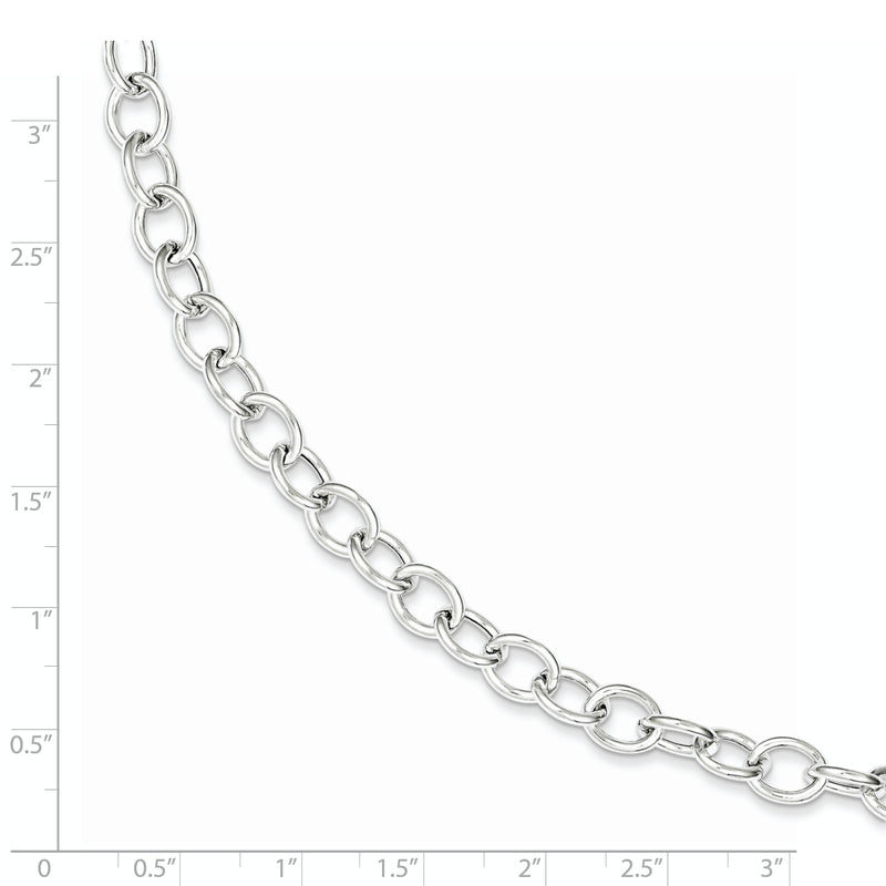 Sterling Silver Cable 6.75mm Necklace