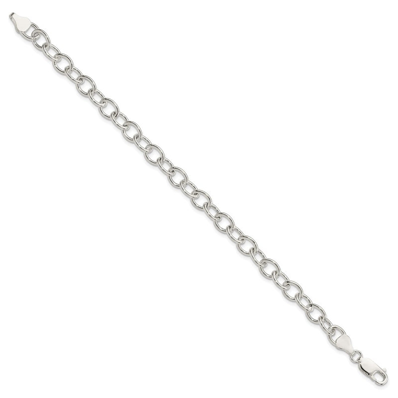 7.5 Inch Sterling Silver Cable 6.75mm Bracelet