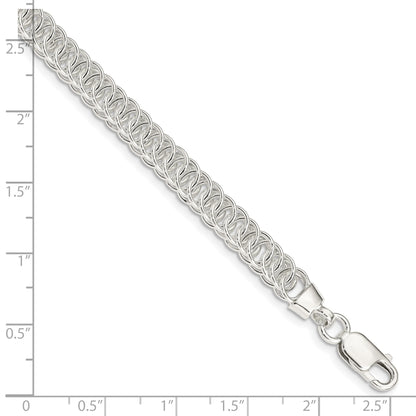 7.5 Inch Sterling Silver Polished Fancy Link Bracelet