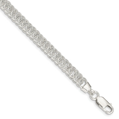 7.5 Inch Sterling Silver Polished Fancy Link Bracelet