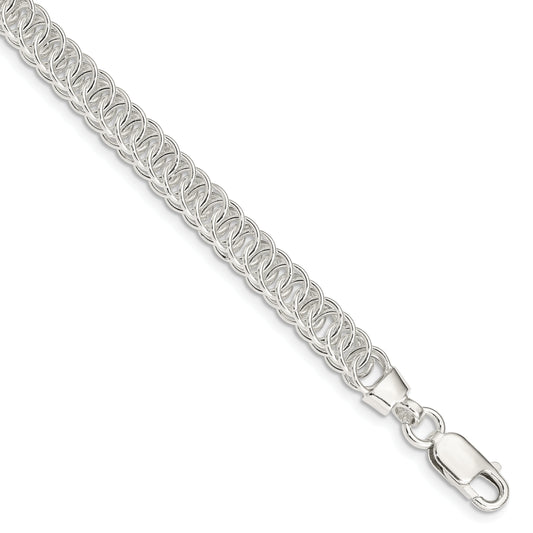 7.5 Inch Sterling Silver Polished Fancy Link Bracelet