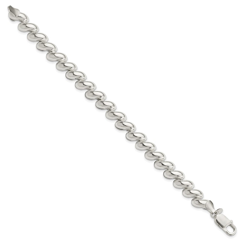 7.5 Inch Sterling Silver Fancy Polished San Marco Bracelet