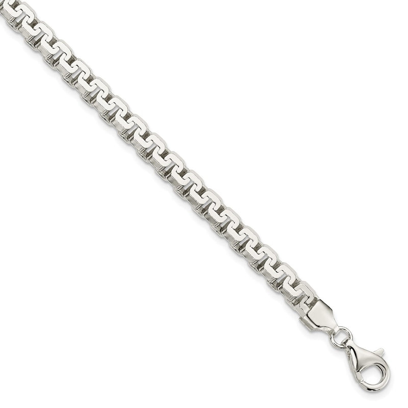 8.5 Inch Sterling Silver Polished Fancy Bracelet