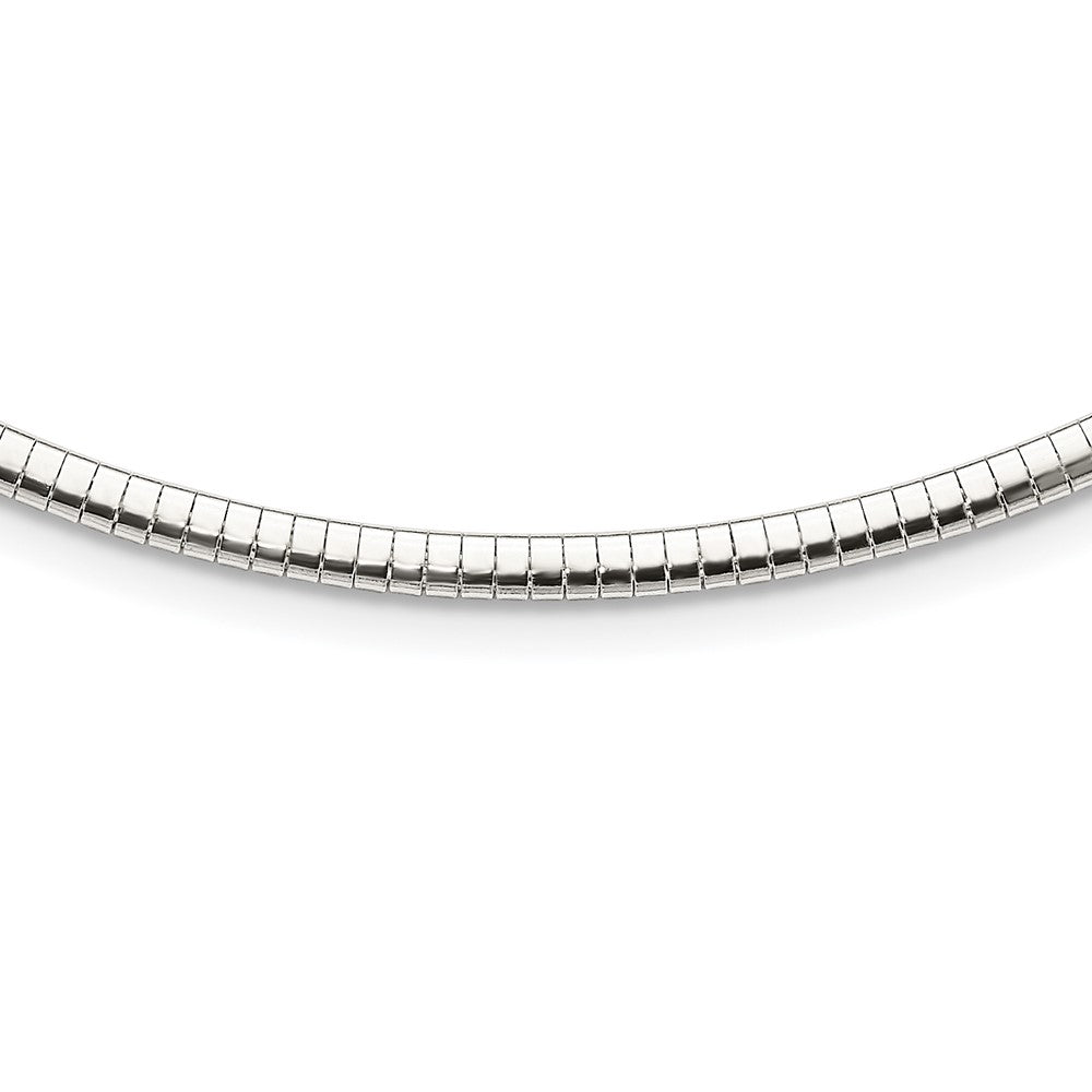 16 Inch Sterling Silver 3.25mm W/2In. Ext Cubetto Chain Necklace