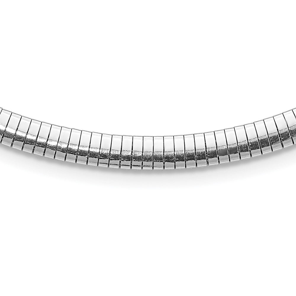 16 Inch Sterling Silver Rhodium-Plated 5.2mm W/2In. Ext Cubetto Chain Necklace