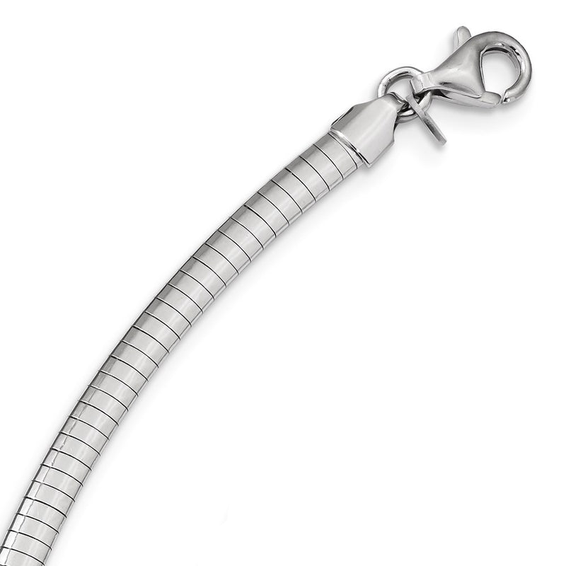 Sterling Silver Rhodium-Plated Cz Cubetto Chain Necklace
