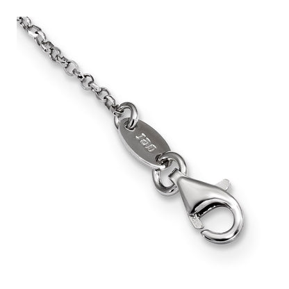 Sterling Silver Cz Polished Forever Necklace