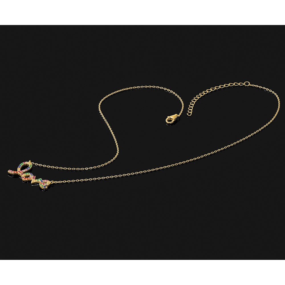 sterling-silver-prizma-gold-tone-14k-flash-gold-plated-16-inch-colorful-cz-love-necklace-with-2-extender