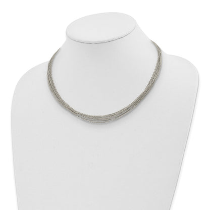 Sterling Silver Multi-Chain Necklace