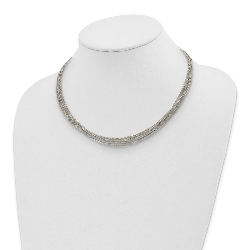 Sterling Silver Multi-Chain Necklace