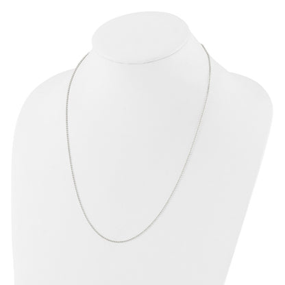 Sterling Silver Polished Beaded Adjustable Necklace