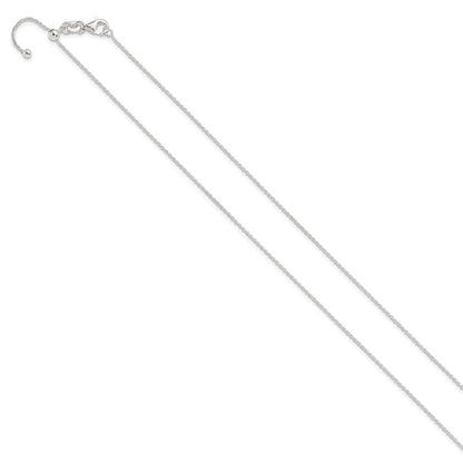 Sterling Silver Polished Adjustable Necklace
