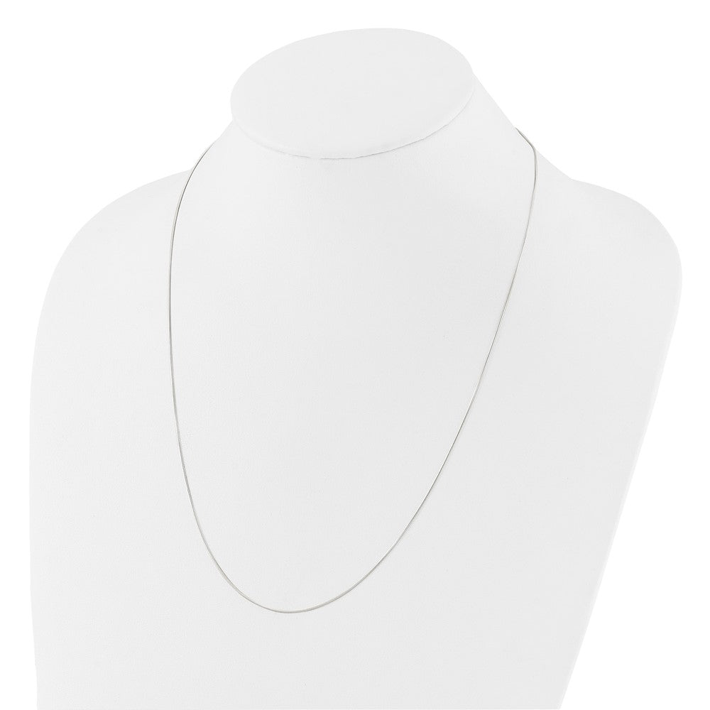 Sterling Silver Polished Adjustable Necklace