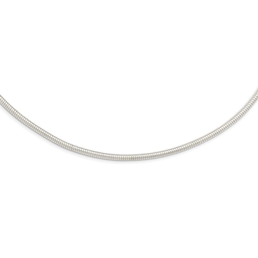 Sterling Silver 4mm Round Cubetto 18In Necklace