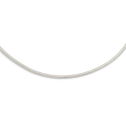 Sterling Silver 4mm Round Cubetto 18In Necklace