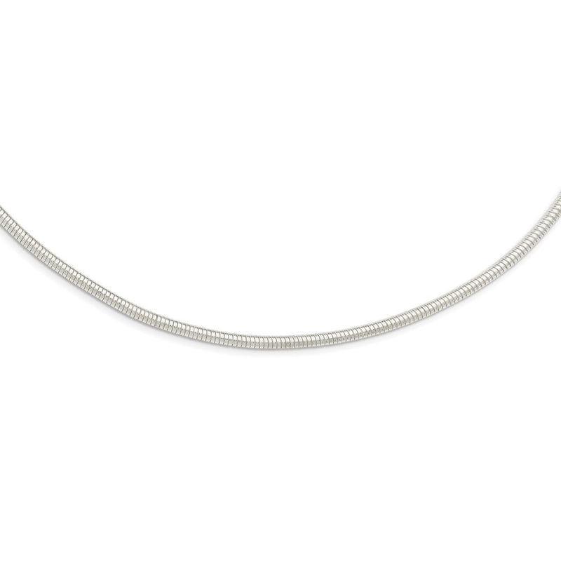 Sterling Silver 4mm Round Cubetto 18In Necklace