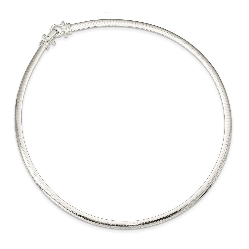 Sterling Silver 4.5mm Polished Cubetto 16In Necklace