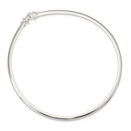 Sterling Silver 4.5mm Polished Cubetto 16In Necklace