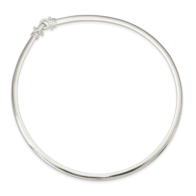 Sterling Silver 4.5mm Polished Cubetto 16In Necklace