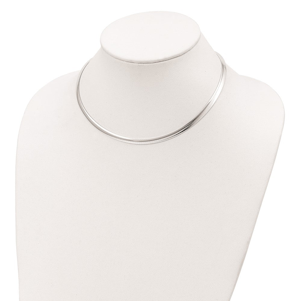 Sterling Silver 4.5mm Polished Cubetto 16In Necklace