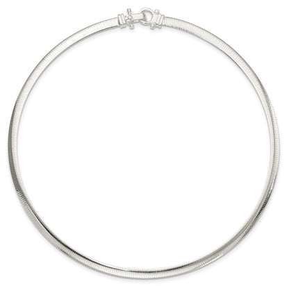 Sterling Silver 4.5mm Polished Cubetto 16In Necklace
