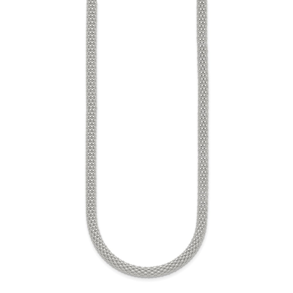 18 Inch Sterling Silver 4.5mm Corona Chain Necklace