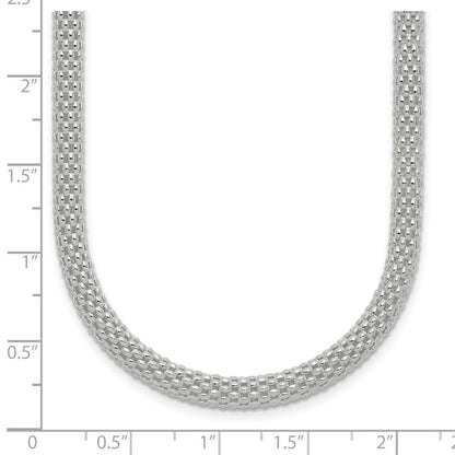 18 Inch Sterling Silver 4.5mm Corona Chain Necklace