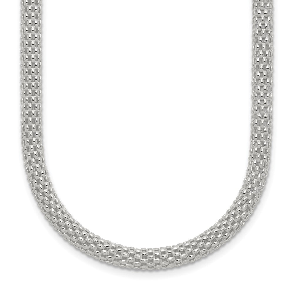 18 Inch Sterling Silver 4.5mm Corona Chain Necklace