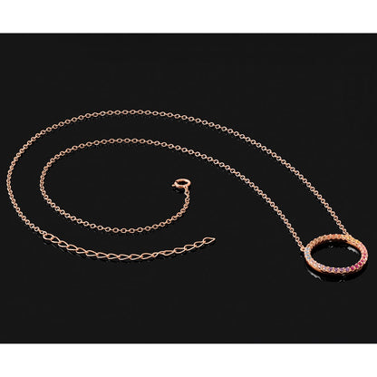 sterling-silver-prizma-rose-tone-14k-flash-rose-gold-plated-16-inch-colorful-cz-open-circle-necklace-with-2-extender