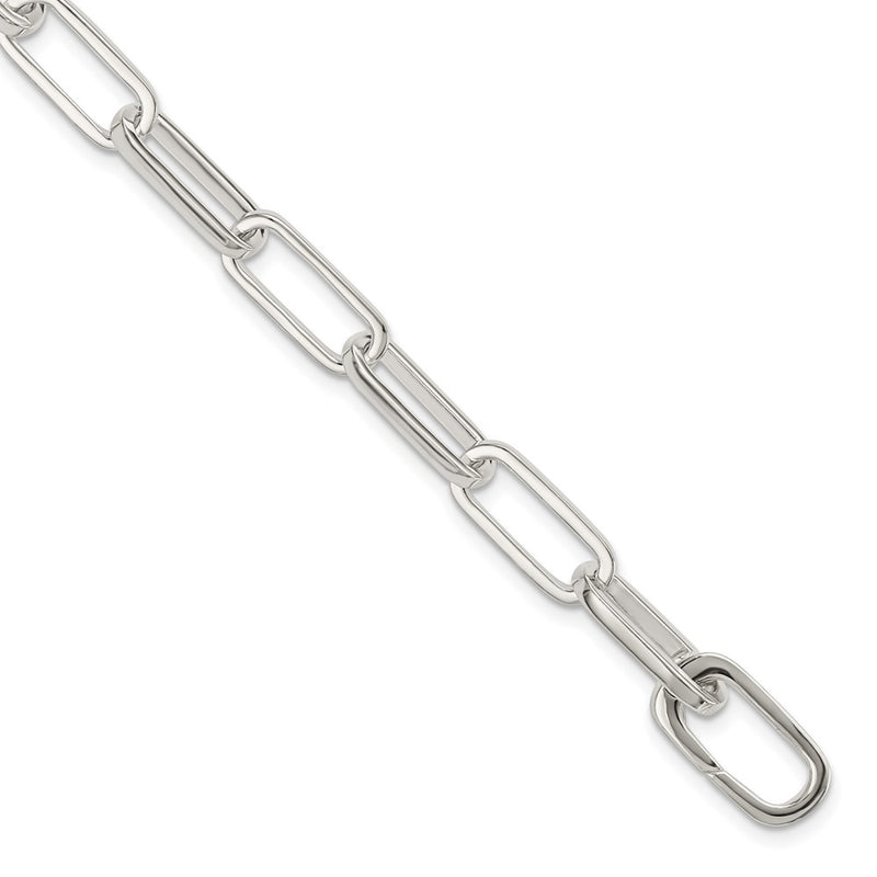 7.75 Inch Sterling Silver Polished Fancy Link Bracelet
