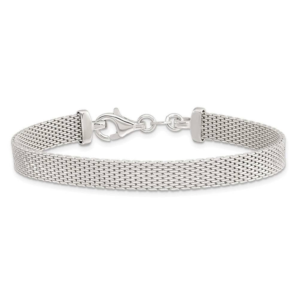 7.5 Inch Sterling Silver D/C Reversible Bracelet