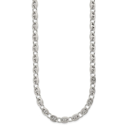 Sterling Silver Polished Fancy Link 18In Necklace
