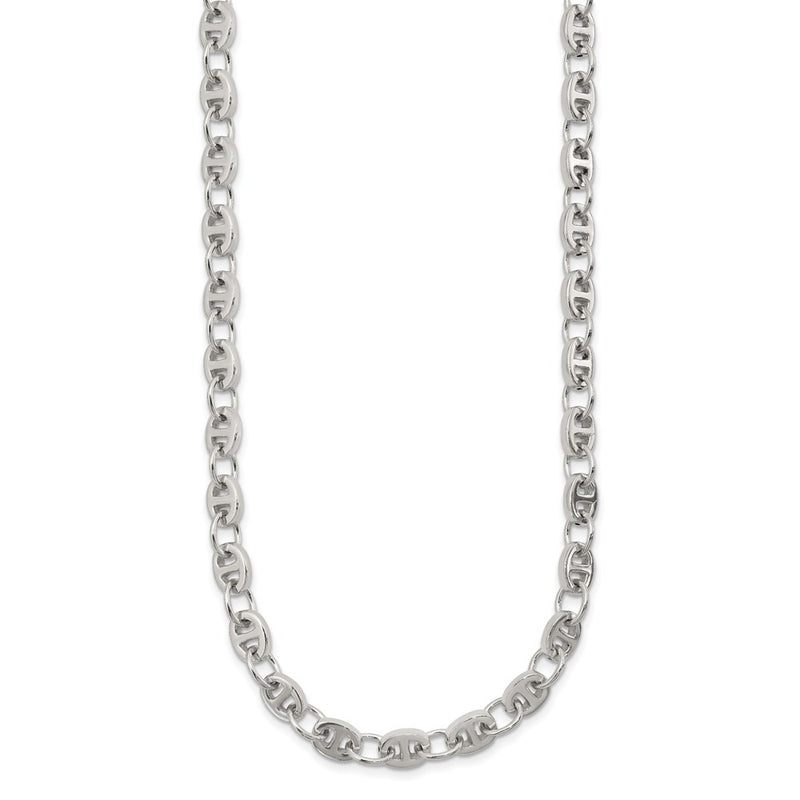 Sterling Silver Polished Fancy Link 18In Necklace