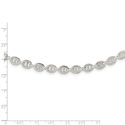 Sterling Silver Polished Fancy Link 18In Necklace