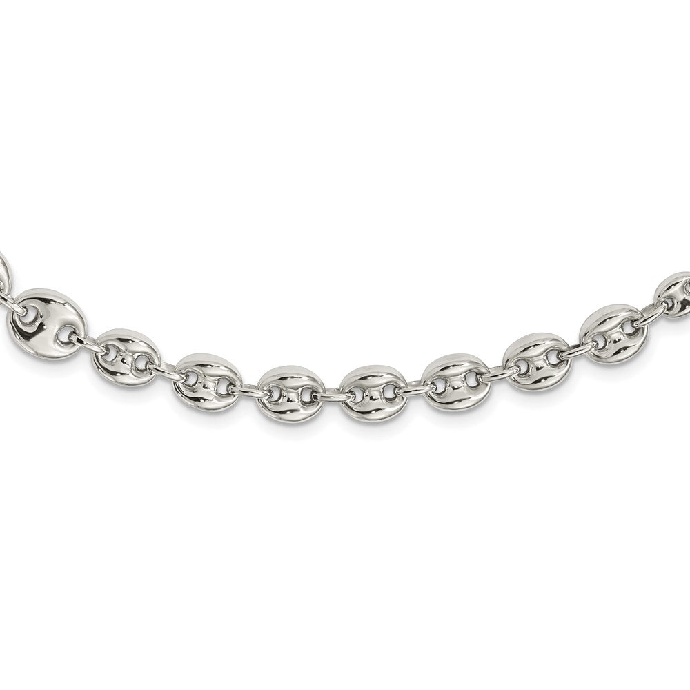 Sterling Silver Polished Fancy Link 18In Necklace