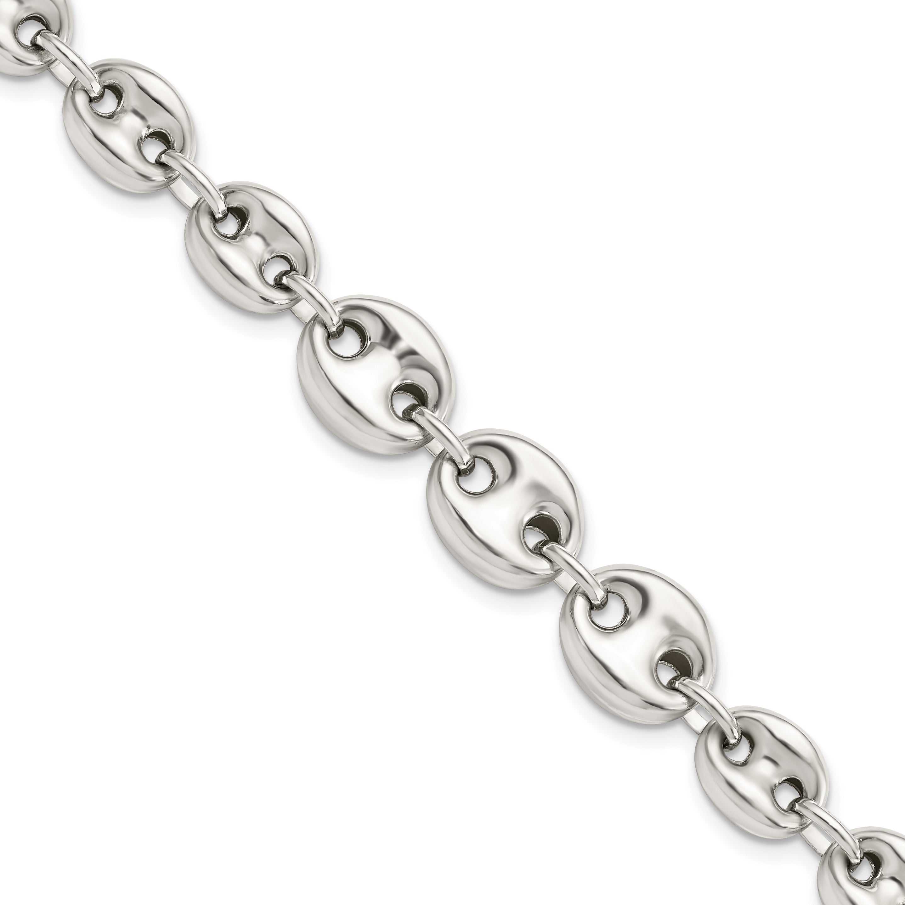 7.5 Inch Sterling Silver Polished Fancy Link 7.5In Bracelet