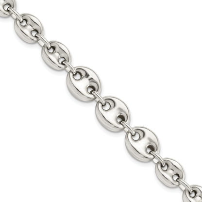 7.5 Inch Sterling Silver Polished Fancy Link 7.5In Bracelet