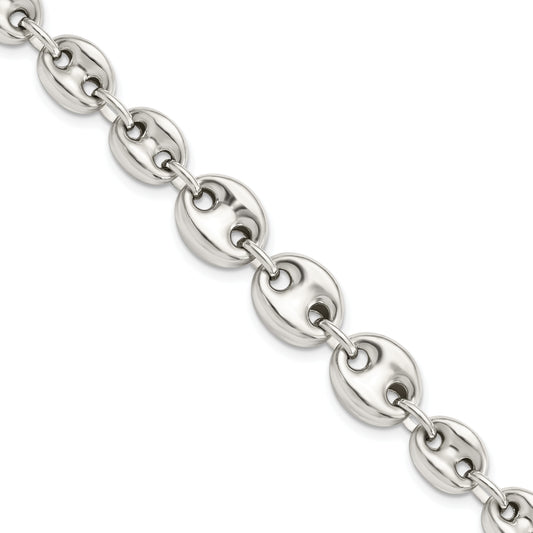 7.5 Inch Sterling Silver Polished Fancy Link 7.5In Bracelet