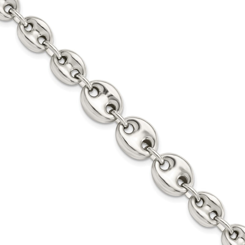 7.5 Inch Sterling Silver Polished Fancy Link 7.5In Bracelet