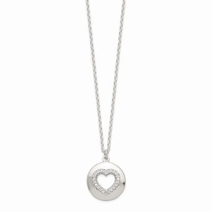 Sterling Silver 3 Cz Pendants All 16 (Necklace Set)