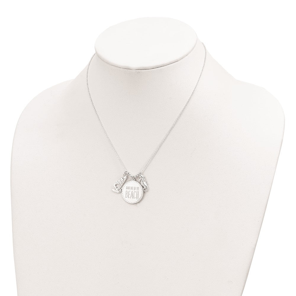 Sterling Silver Take Me To The Beach Necklace