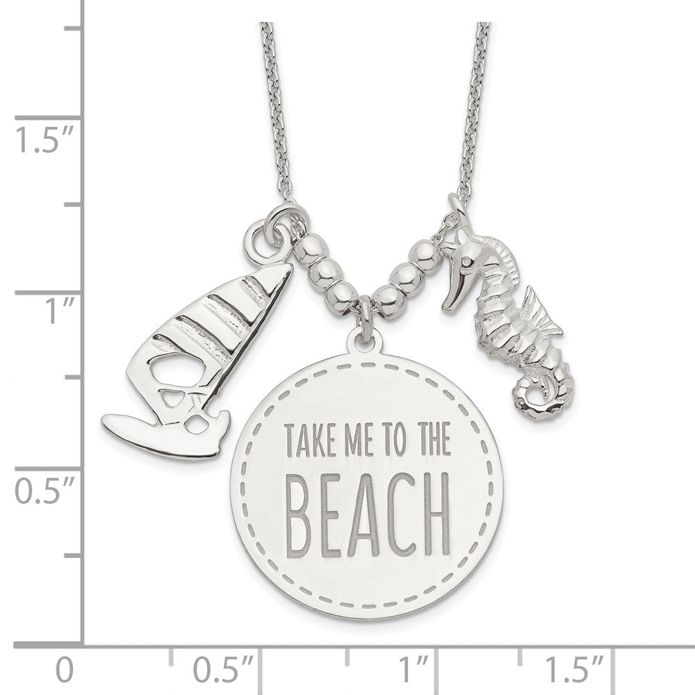 Sterling Silver Take Me To The Beach Necklace
